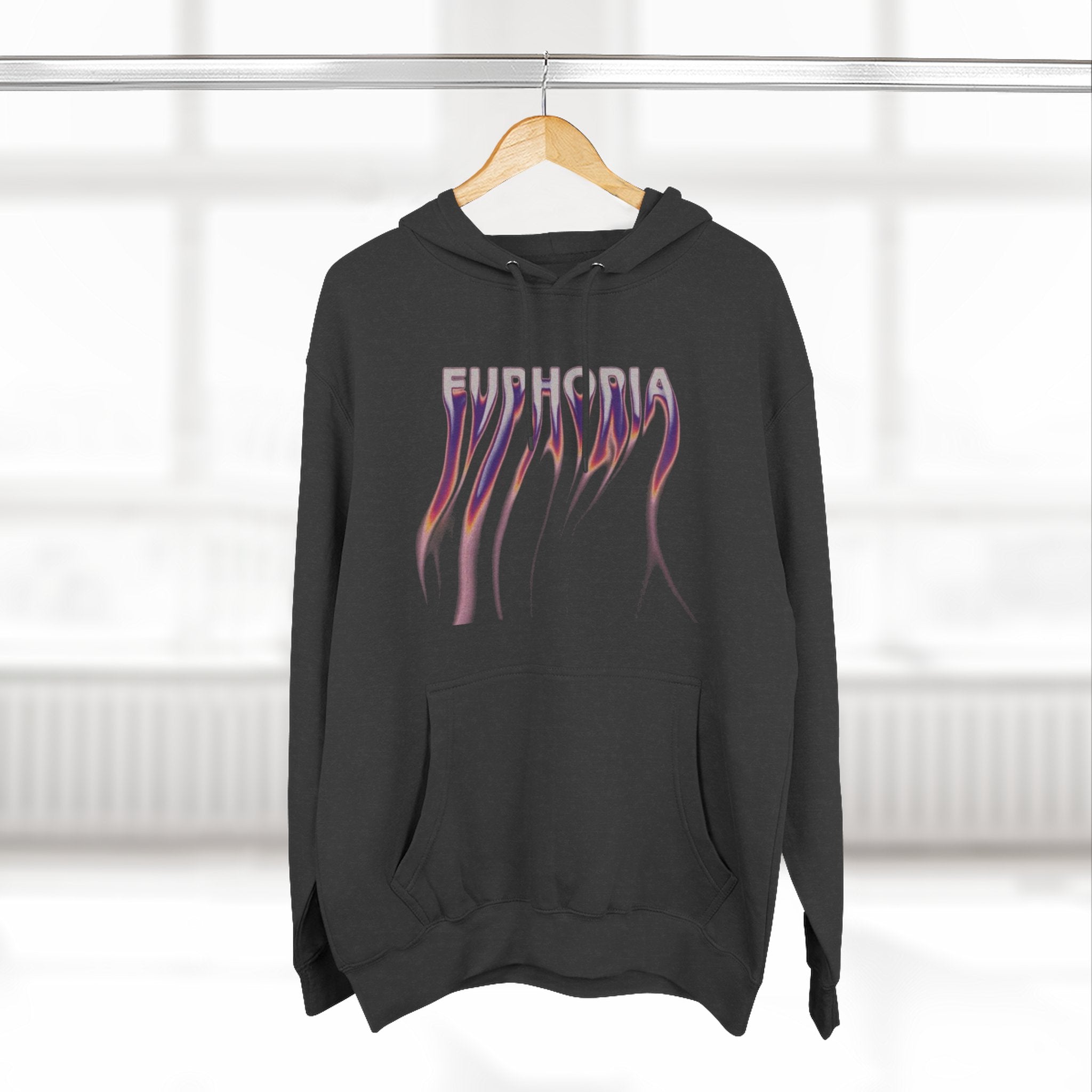 LARSNOIRE Hoodie — 'Euphoria' Gradient Gothic Logo Pullover