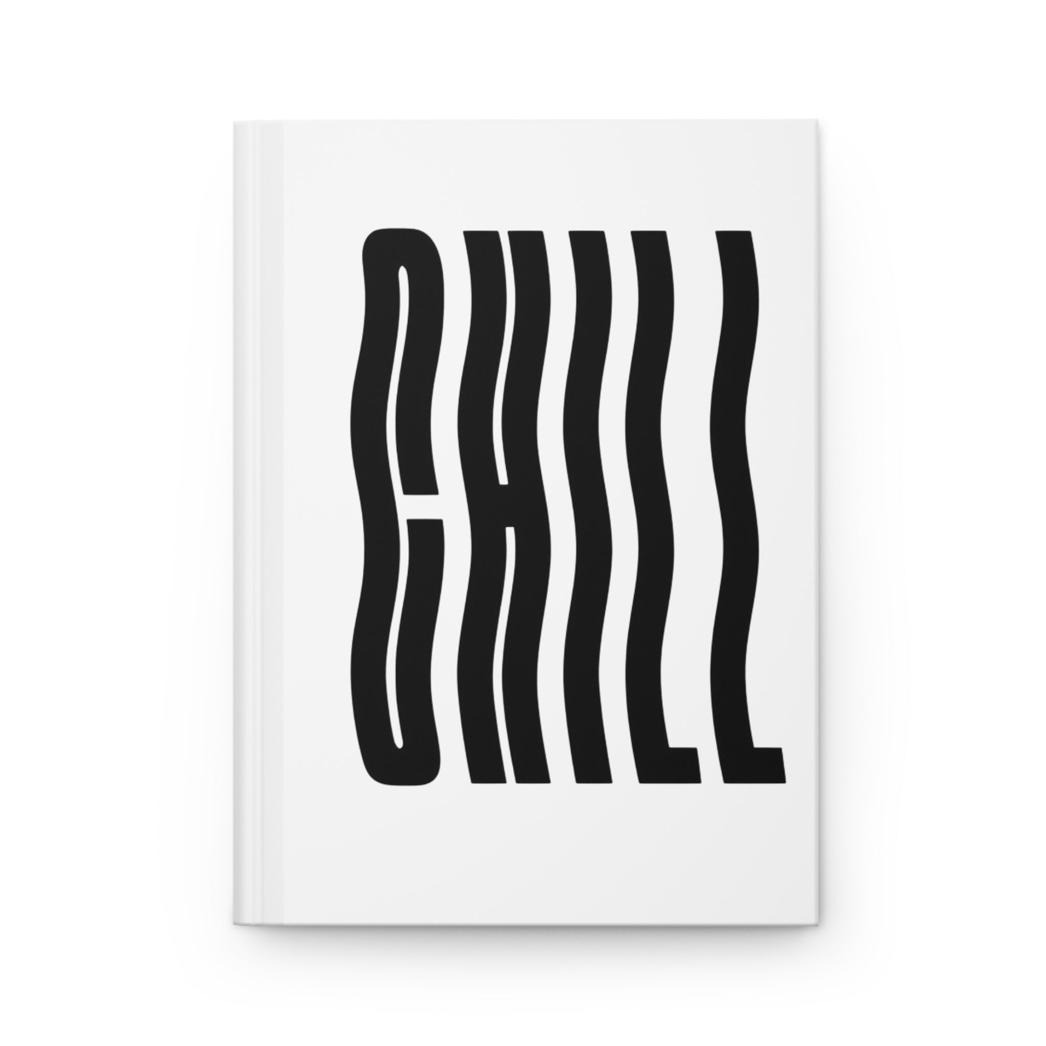 Chill / Flame Hardcover Journal — Minimal Graphic Matte Notebook
