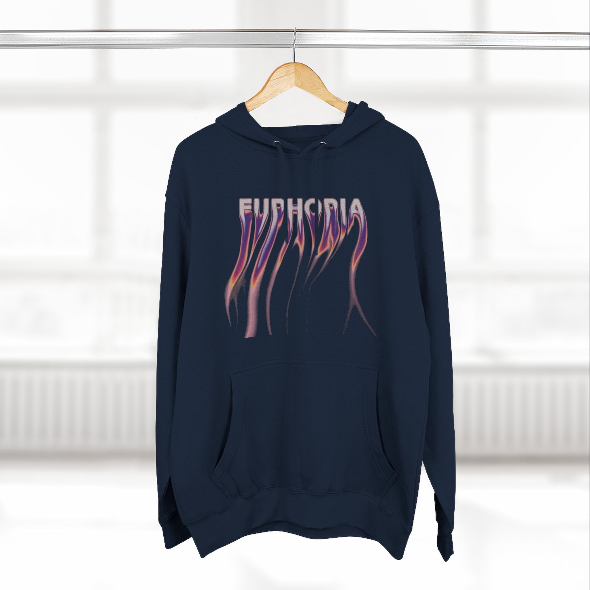 LARSNOIRE Hoodie — 'Euphoria' Gradient Gothic Logo Pullover