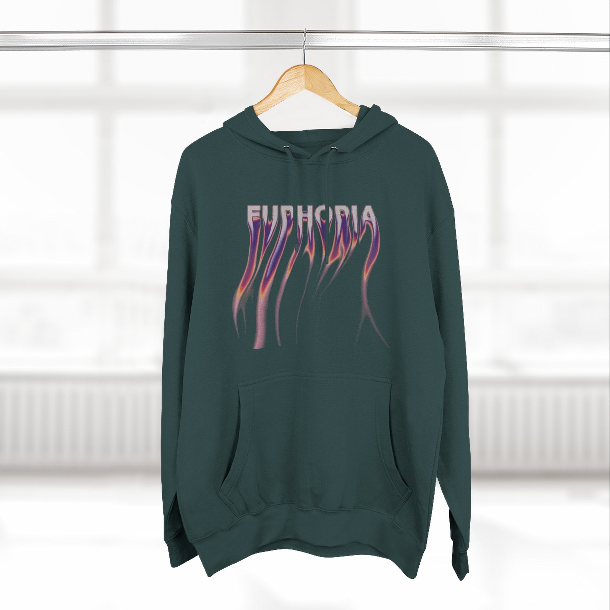 LARSNOIRE Hoodie — 'Euphoria' Gradient Gothic Logo Pullover