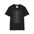 Graphic T-Shirt — "escape" Glitch Front & Abstract Monochrome Back