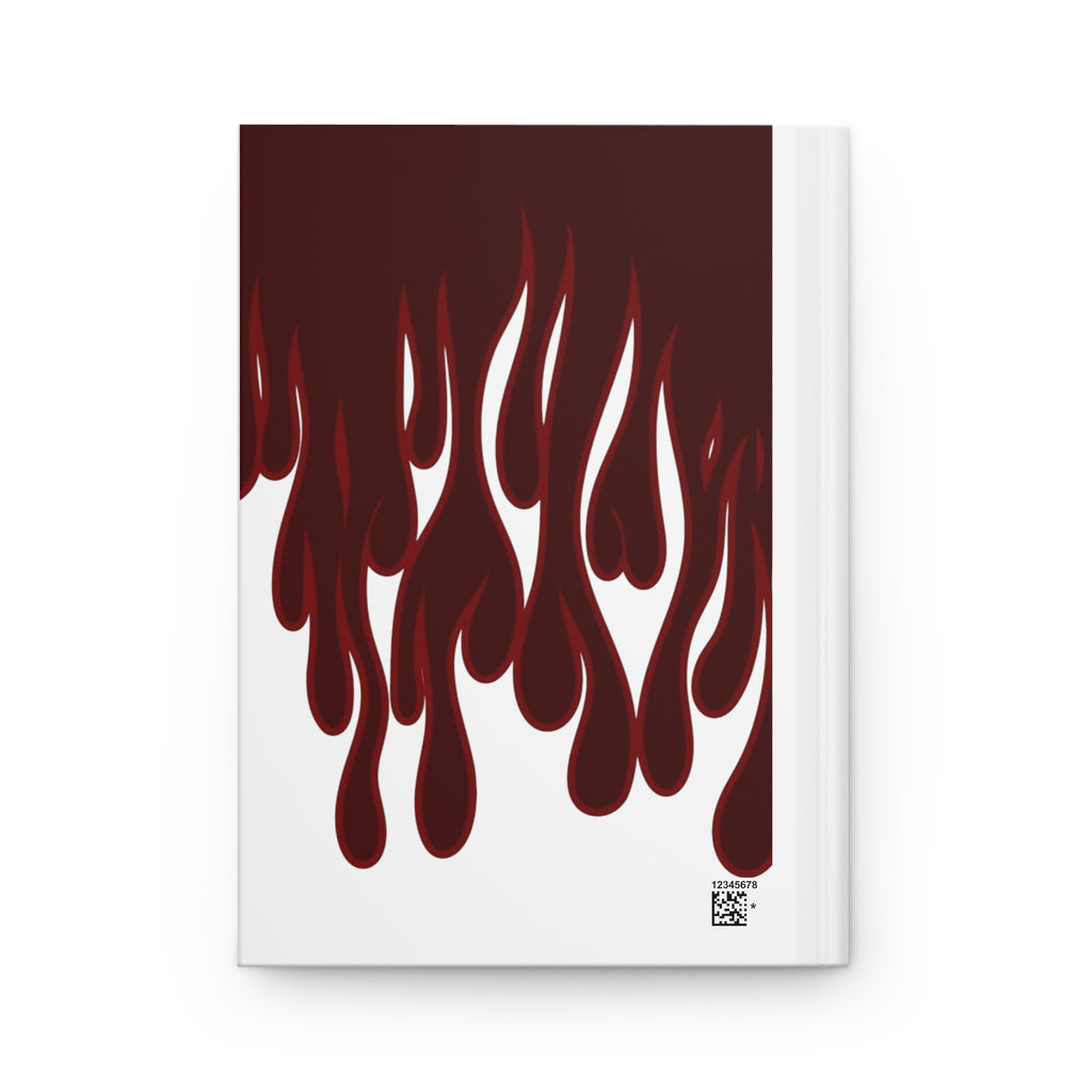 Chill / Flame Hardcover Journal — Minimal Graphic Matte Notebook