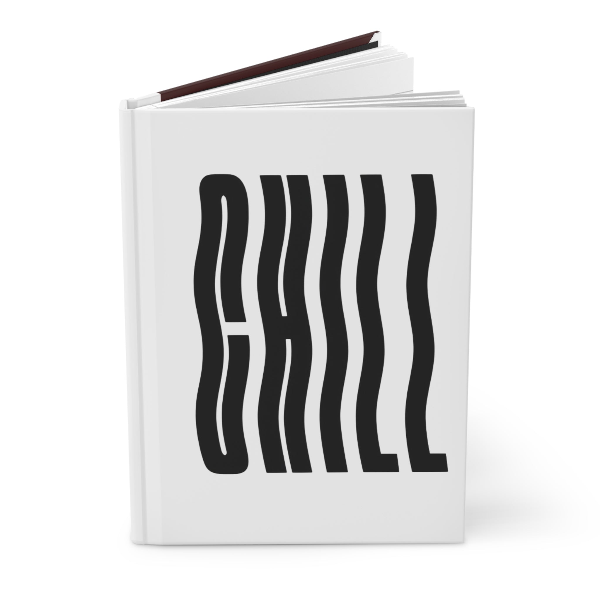 Chill / Flame Hardcover Journal — Minimal Graphic Matte Notebook
